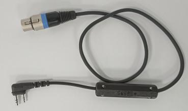 LH-IC18, adaptorcable for ICOM IC-A25, IC-A16 etc., with 4 pin XLR