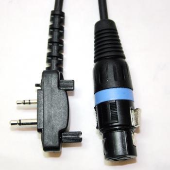 LH-S005, Adapterkabel fr ICOM IC-A15/IC-A15S/IC-A14 etc., mit Schrauben, 4 pol. XLR