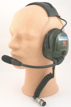 LUH-1, LOESCHER-Universal-Headset mit PTT und Kopfbgel
