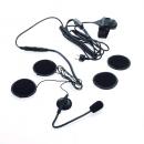MHS-500, jethelmet intercom system with finger PTT and two flat speakers