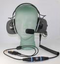 LUH-3X, LOESCHER-universal-headset with PTT and headband, up to 43,5dB noise absorption