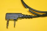 duo-connector 2,5/3,5mm, for Kenwood, 60cm with open end, full contacted