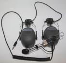 LUH-3X, LOESCHER-universal-headset with PTT and helmet mounting, up to 43,5dB noise absorption