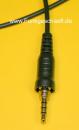 plug for VERTEX VX-7R etc., with 3,5mm 4 pin, 60cm cable with open end