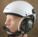 SkyRider, pearl white, paramotor helmet, with LUH-1