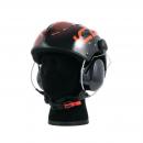SOLAR X, paramotor helmet,  orange (black and orange)
