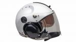 ROLLBAR, pearl white, paramotor, ultralight-helmet, with clear Visor and turbo skip